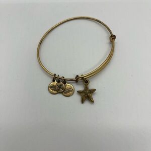 Alex and Ani gold-Tone Starfish Charm Bangle Bracelet